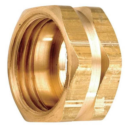Garden Hose Repair Fitting, Brass 3/4