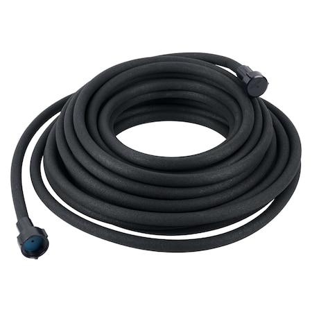 3/8 in ID x 50 ft L Soaker Water Hose, Rubber Tube, Black, Plastic x Plastic Fitting MPN:CELSP38050