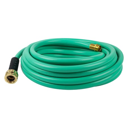 1/2 in ID x 50 ft L Garden Hose, Nylon Tube, Green, Plastic x Plastic Fitting MPN:CSNFA12050