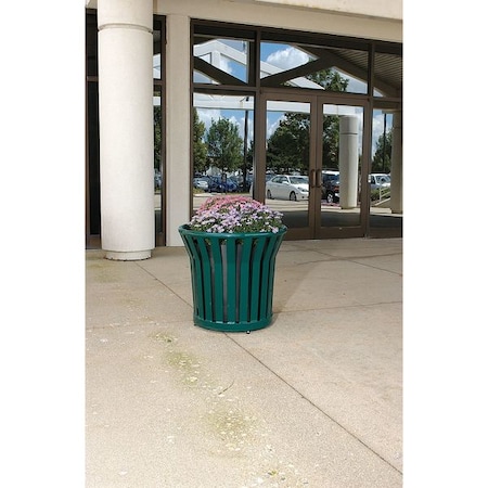 Round Planter, 25 1/2 in H, Green MPN:PL2424 GREEN