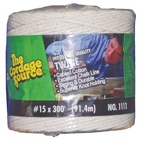 Twine, 1/16 in Dia. x 300 ft L, 5 lb MPN:1111-WA