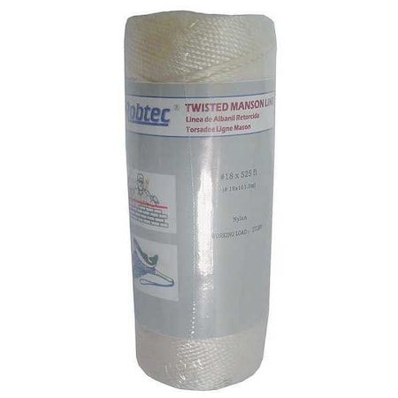 Rope, Nylon, Twisted, 37/64 In. dia., 525ftL MPN:12U291