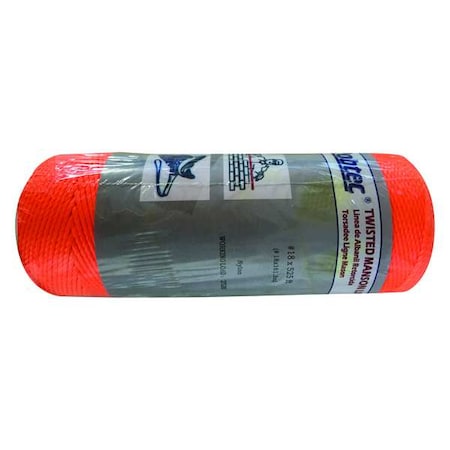 Rope, Nylon, Twisted, 37/64 In. dia., 525ftL MPN:12U292