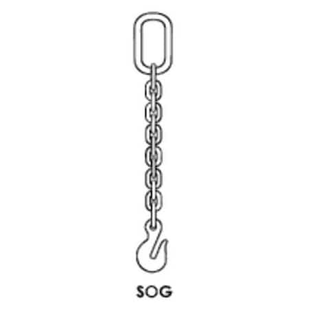 Chain Sling, 3/8 in Size, G80, 5 ft L, SOG MPN:200003061