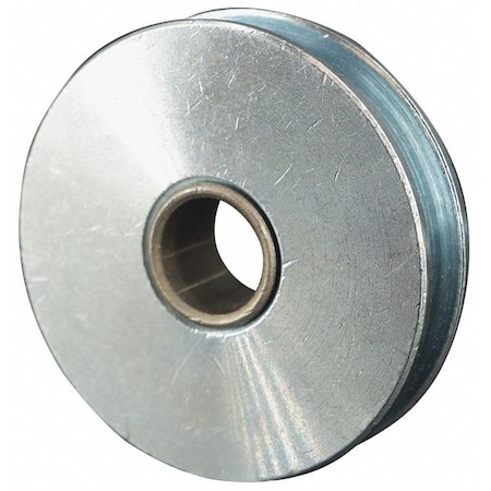 Sheave, Wire Rope, 3/16 in Max Cable Size, 600 lb Max Load, Zinc Plated MPN:4JX60