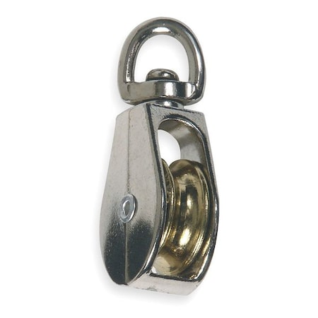 Pulley, Swivel, 100 lb Limit, 1 Sheave MPN:4PB89