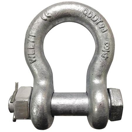 Anchor Shackle, 2, 500 lb, Alloy Steel MPN:55AX95