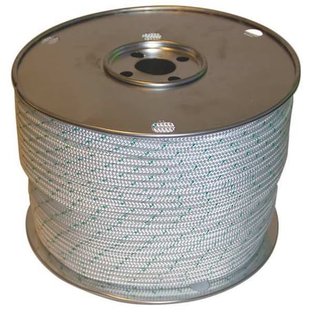 Rope, 600ft, Grn Tracr/Wht, 440lb., Polystr MPN:660120-00600-007