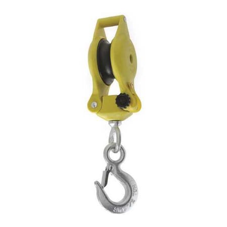 3In Hand Line Block Latched Swivel Hook, 1000 lb Max Load, Zinc Plated MPN:7380300