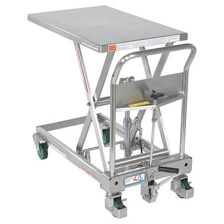 Scissor Lift Table, 550 lb. Cap, 19-1/2