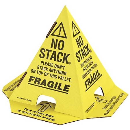 PalletCones, 8inL, 8inW, Black, Yellow, PK50 MPN:CONEYW
