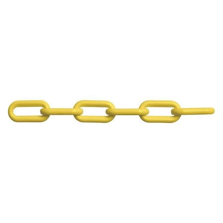 Yellow Plastic Chain, Weldlss, 8mm, 150ft L MPN:PEE-H2612-0552