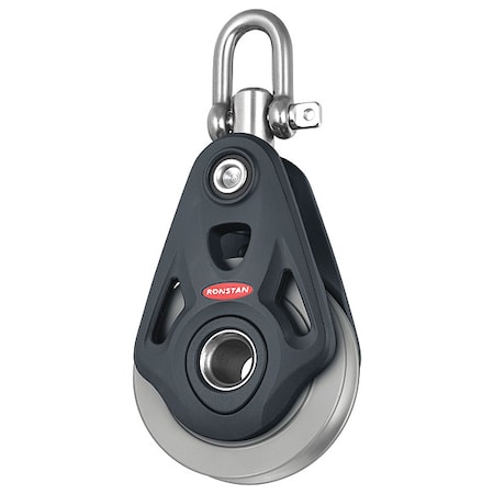 Pulley Block, Wire Rope, 9/16 in Max Cable Size, 3, 300 lb Max Load, Anodized MPN:RF74100AW