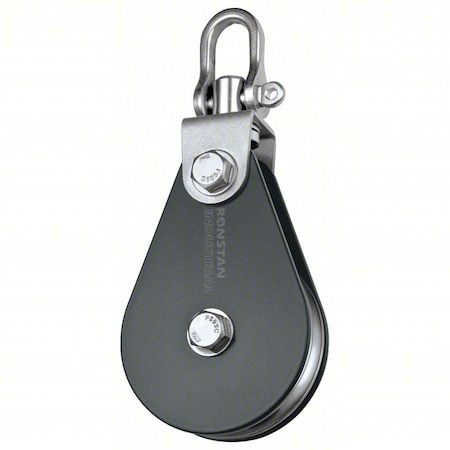 Pulley Block, Wire Rope, 5/16 in Max Cable Size, 6, 600 lb Max Load, Powder Coated MPN:RZ1700AW