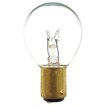 Miniature Incandescent Bulb, 138 lm, 15.0W (Formerly LumaPro) MPN:15S11/3DC-75V-1PK