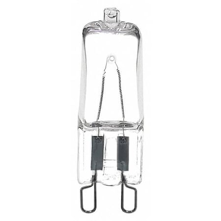 Miniature Halogen Bulb, 240 lm, 25W, Clear (Formerly LumaPro) MPN:Q25G9-1PK