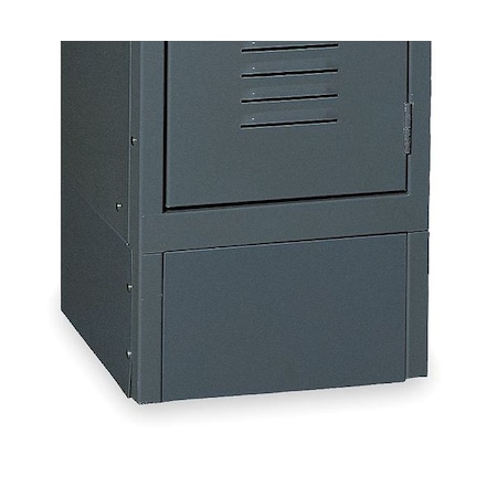 Locker Front Base, 12 In W, 6 In H, Gray MPN:2HFN5