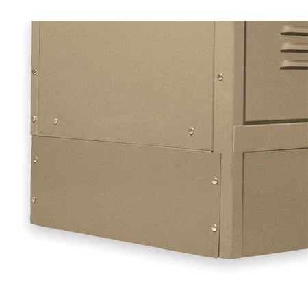 Locker End Base, D 12 In, H 6 In, Tan MPN:2HFP1