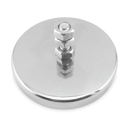 Post Hook, Silver, Steel, 1/2 in D MPN:3DYA6