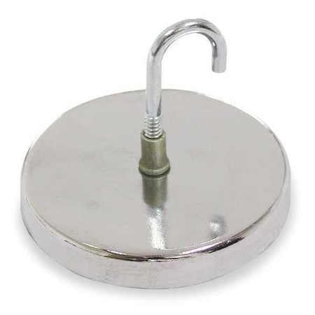 Round Base Hook Magnet, Max Pull 20 Lb MPN:6YA67