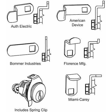 Mailbox Lock, For 4C Pedestal Mailboxes MPN:97-75-HL1
