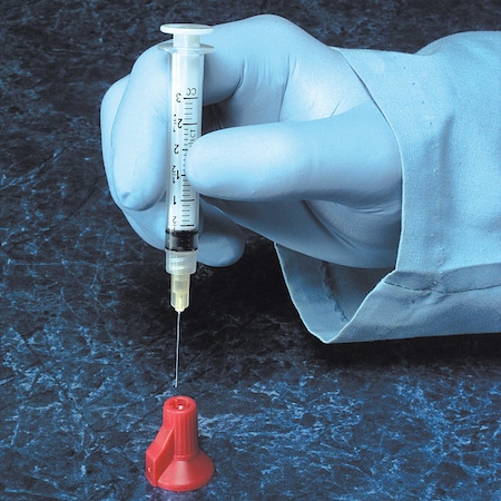 Needle Safety Device, Red, PK100 MPN:PLSP037139