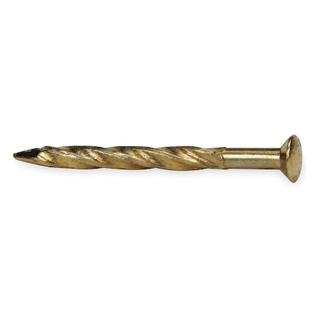 Nail, Brass, 1 1/4 In L, PK250 MPN:1VZU4
