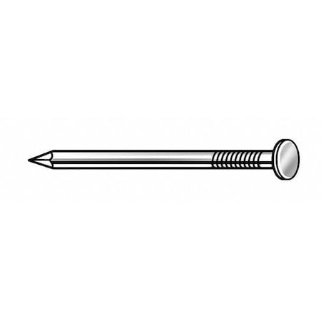 Common Nail, 3 in L, 10D, Steel, Galvanized Finish, 9 ga, 68 PK MPN:4NER4