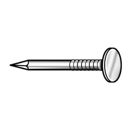 Roofing Nail, 1 in L, 2D, Steel, Electro Galvanized Finish, 11 ga, 267 PK MPN:4NEY2