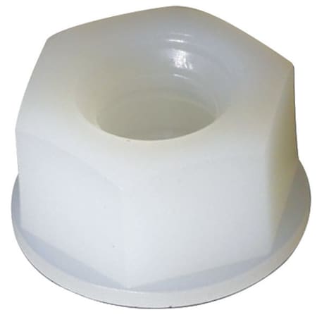 Self Threading Lock Nut, #10-32, Nylon, Grade 6, Plain, 1/4 in Ht, 25 PK MPN:0701032SLN