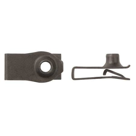 Spring Nut, M5-0.80, U Shape, Steel, Phosphate Finish, 50 PK MPN:1012PK