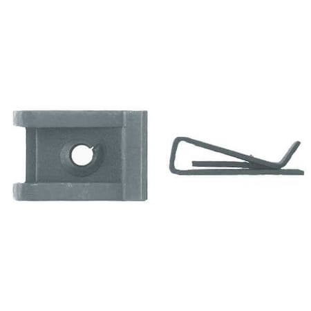 Spring Nut, #8, U Shape, Steel, Phosphate Finish, 100 PK MPN:1350PK
