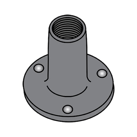Round Weld Nut, 1/4