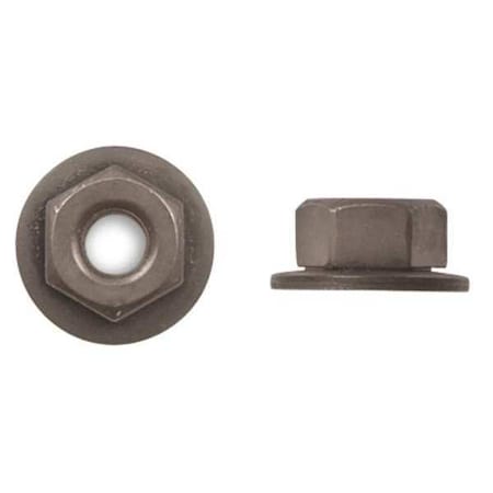 Flange Nut, M5-0.80, Steel, Not Graded, Phosphate, 7 mm Ht, 50 PK MPN:1639PK