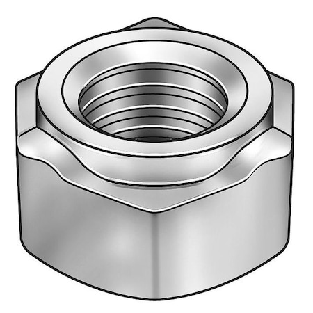 Hex Weld Nut, 3/8