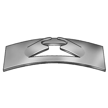 Spring Nut, #10-24, Flat Shape, Steel, Black Phosphate Finish, 100 PK MPN:1LAR9