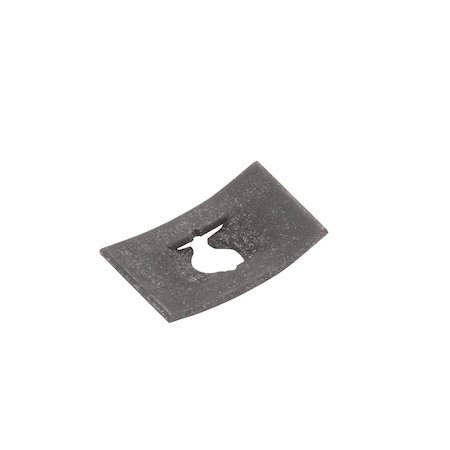 Spring Nut, #4, Flat Shape, Steel, Black Phosphate Finish, 100 PK MPN:1LAT3