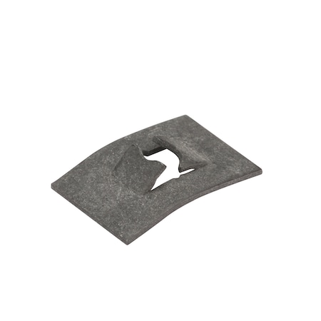 Spring Nut, #10, Flat Shape, Steel, Black Phosphate Finish, 100 PK MPN:1LAT6