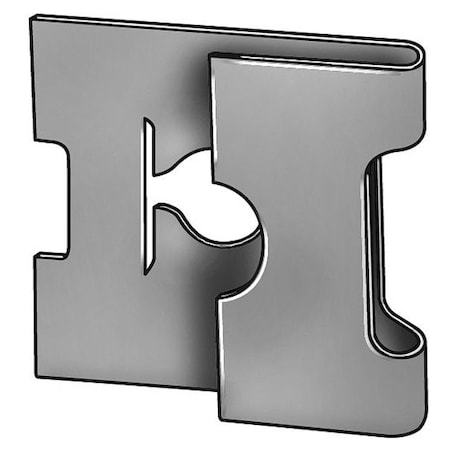 Spring Nut, #8-32, J Shape, Steel, Not Graded, Phosphate Finish, 50 PK MPN:1LAV2