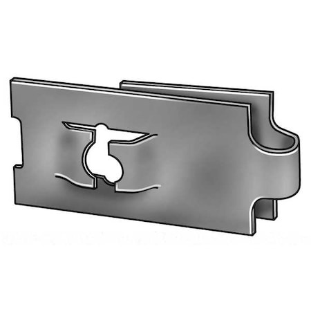 Spring Nut, #8-32, J Shape, Steel, Not Graded, Phosphate Finish, 50 PK MPN:1LAV5