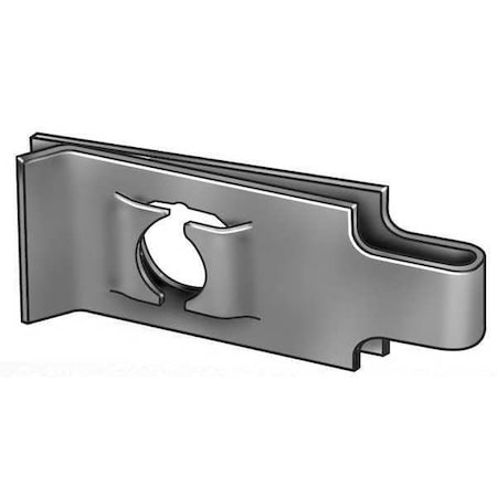 Spring Nut, #10, U Shape, Steel, Not Graded, Phosphate Finish, 25 PK MPN:1LBE2