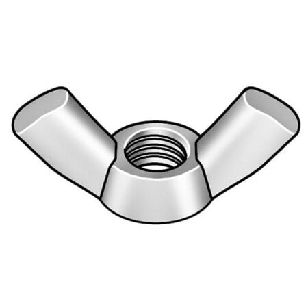 Wing Nut Refill, Steel, Zinc, 20 PK MPN:1ZA90