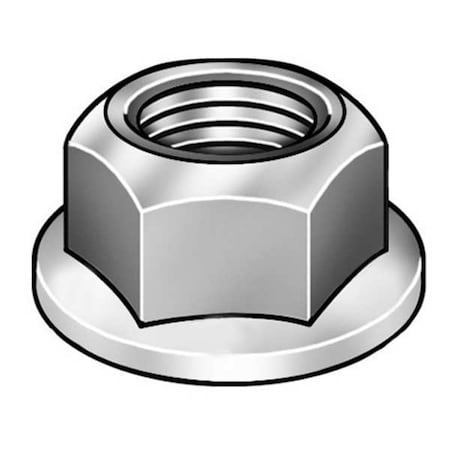Serrated Lock Nut, 3/8