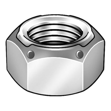 Top Lock Distorted Thread Lock Nut, 5/8