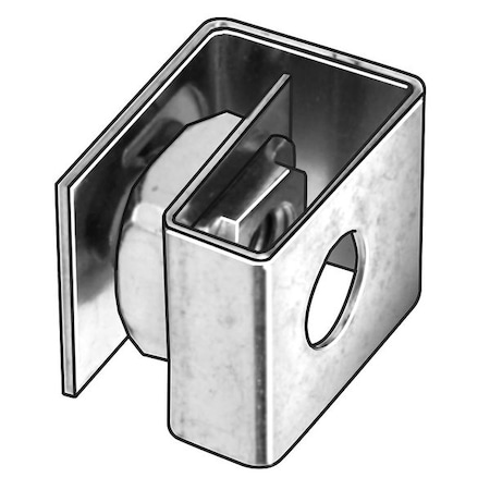 Spring Nut, M5-0.80, G Shape, Steel, Zinc Plated Finish, 10 PK MPN:4CUG5