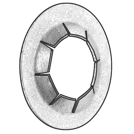 Push Nut, Stud Retention, Stl, 3/16In, PK200 MPN:4HFW3