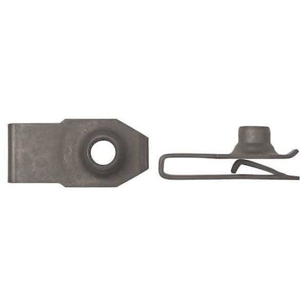 Spring Nut, M6-1.00, U Shape, Steel, Phosphate Finish, 25 PK MPN:5650PK