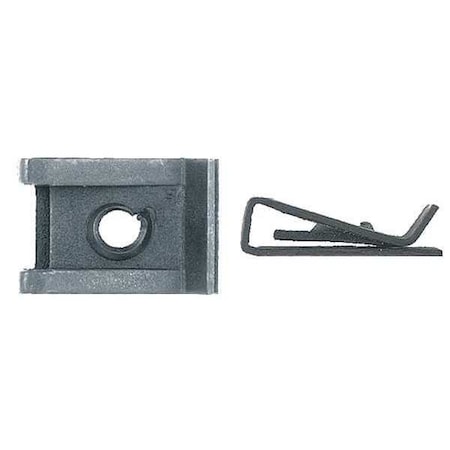 Spring Nut, #10, U Shape, Steel, Phosphate Finish, 25 PK MPN:5751PK