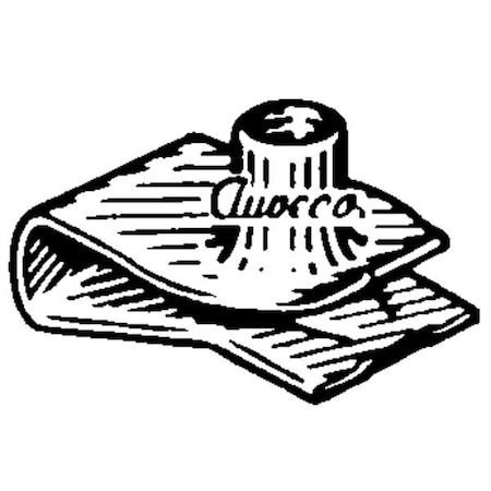 Spring Nut, M4-0.70, U Shape, Steel, Zinc Plated Finish, 50 PK MPN:5NCG1