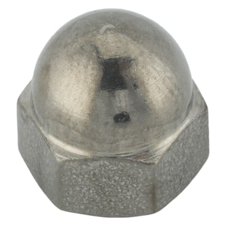 Standard Crown Cap Nut, #8-32, 316 Stainless Steel, Plain, 11/32 in H, 5 PK MPN:CPB003